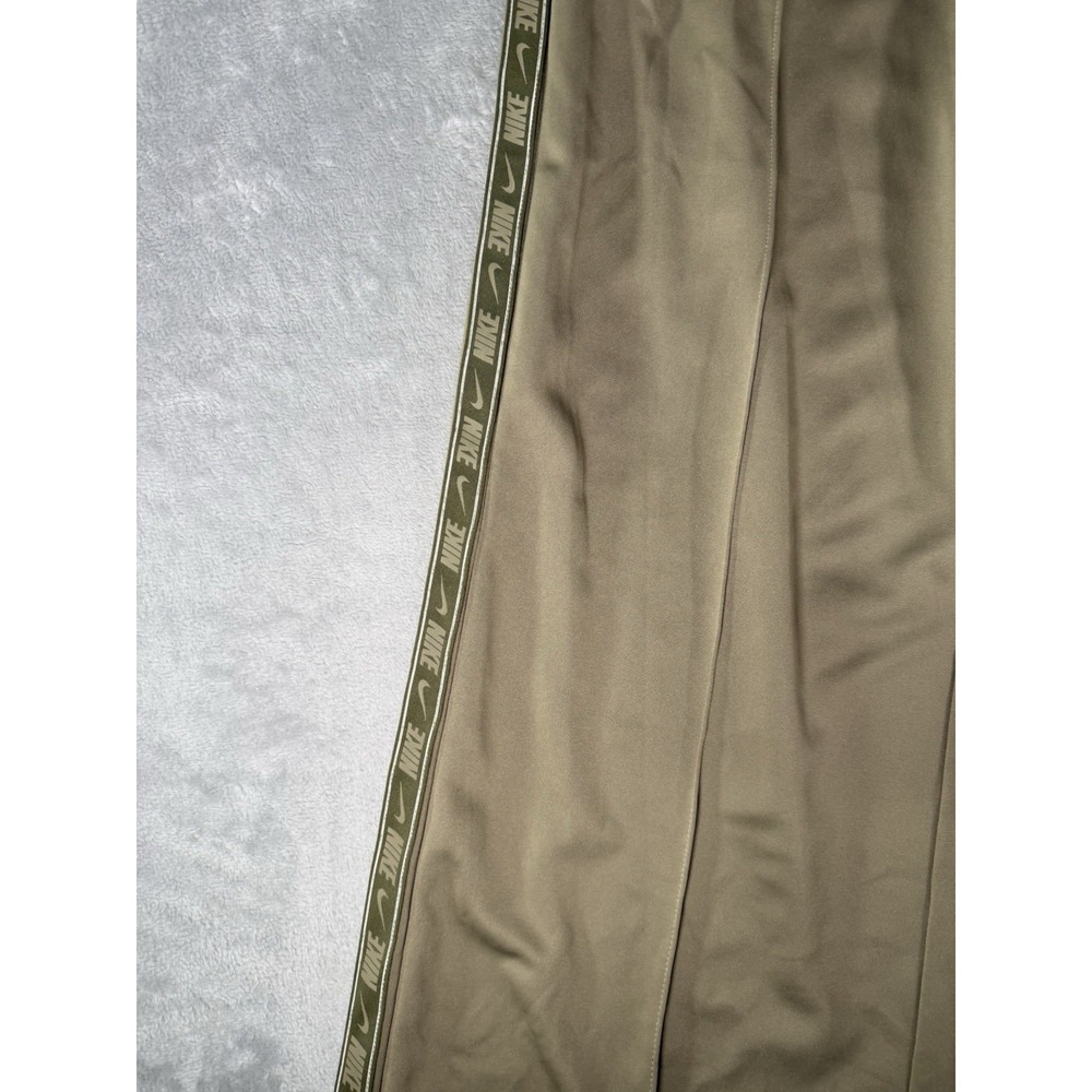 Nike Sportswear Pants Womens Large Green Tape Trend High Rise Loose Fit Wide Leg - Picture 2 of 15